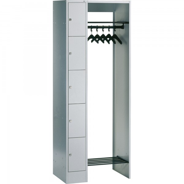 C+P Garderobe 8070000S10000 1950x740x480mm f.5 Person. lgr/lgr