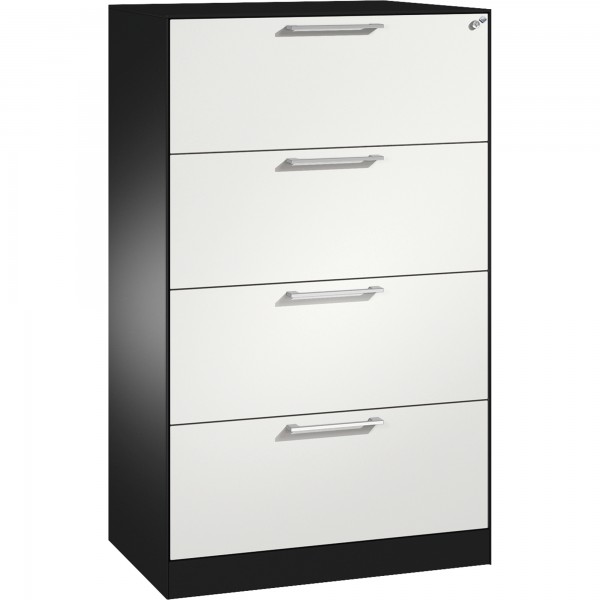 C+P Hängeregistraturschrank Asisto 146023412S10148 A4 2bahnig sgr/rws