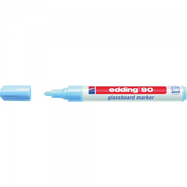 edding Glasboardmarker 90 4-90010 2-3mm Rundspitze hellblau