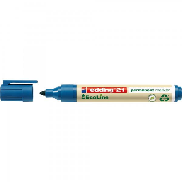 edding Permanentmarker 21 EcoLine 4-21003 1,5-3mm Rundspitze blau