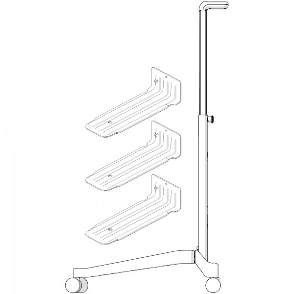 SIGEL Rollwagen Office Caddy MI200 eins. Move it 489x324x981mm d.gr