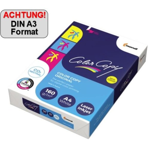 Color Copy Kopierpapier 2100005109 DIN A3 160g weiß 250 Bl./Pack.