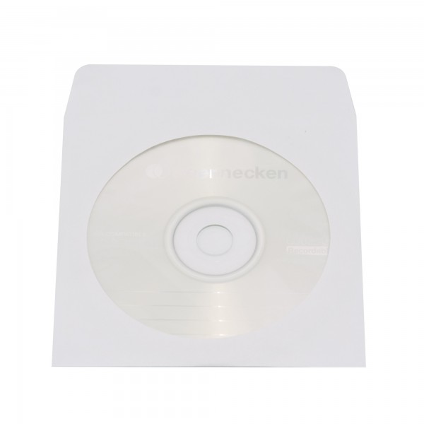 Soennecken CD/DVD Hülle 03750 mF Papier weiß 100 St./Pack.