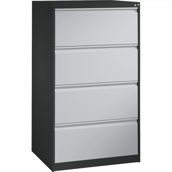 C+P Hängeregistraturschrank Acurado 12934312S10019 A4 4Schübe sgr/lgr