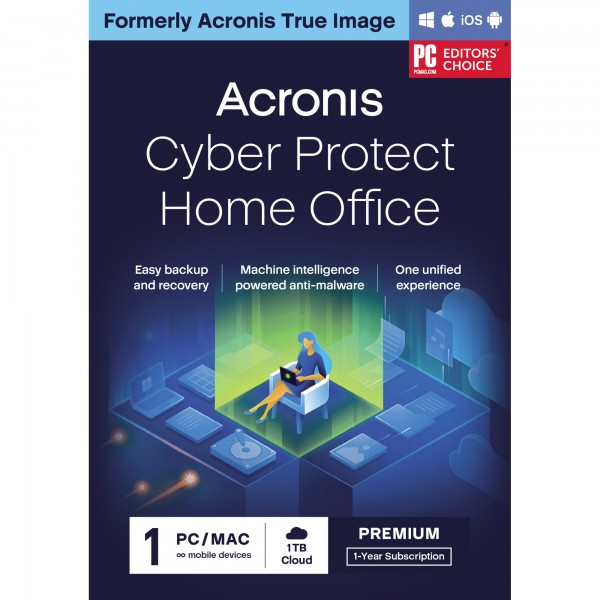 Acronis Cyber Protect Home Office HOPASHLOS Premium 1 Jahr 1Comp