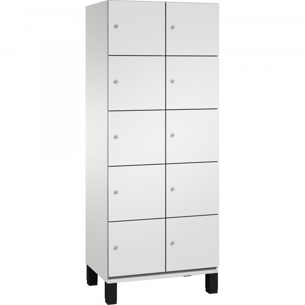 C+P Fächerschrank 4510422S10016 Füße 10Fächer B800mm lgr/lgr