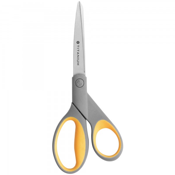 Westcott Schere Titanium Super E-30481 00 21cm grau/gelb