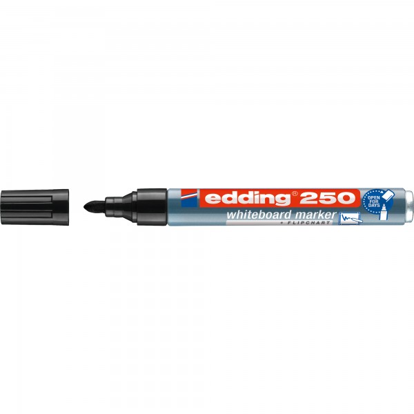 edding Boardmarker 250 4-250001 1,5-3mm Rundspitze nachfüllbar sw