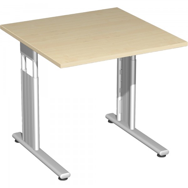 Geramöbel Schreibtisch Flex S-617101-AS 80x80x68-82cm ahorn/si