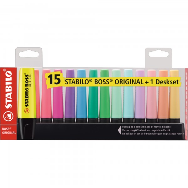 STABILO® Textmarker BOSS ORIGINAL 7015-01-5 15 St./Pack.