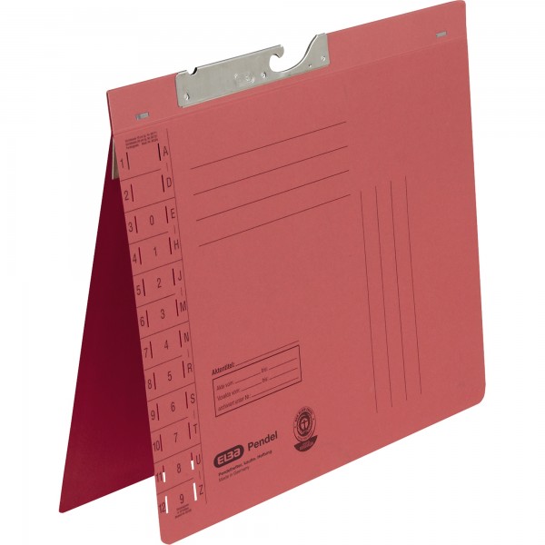 ELBA Pendelhefter 100560092 DIN A4 Amtsheftung 320g Karton rot