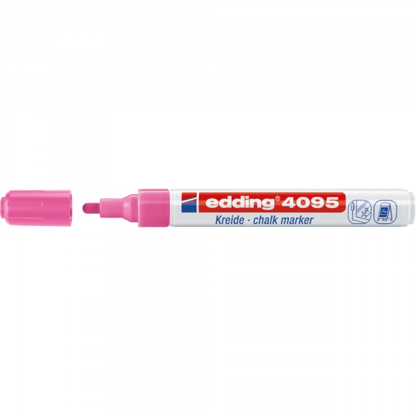 edding Kreidemarker 4095 4-4095069 2-3mm Rundspitze neonpink