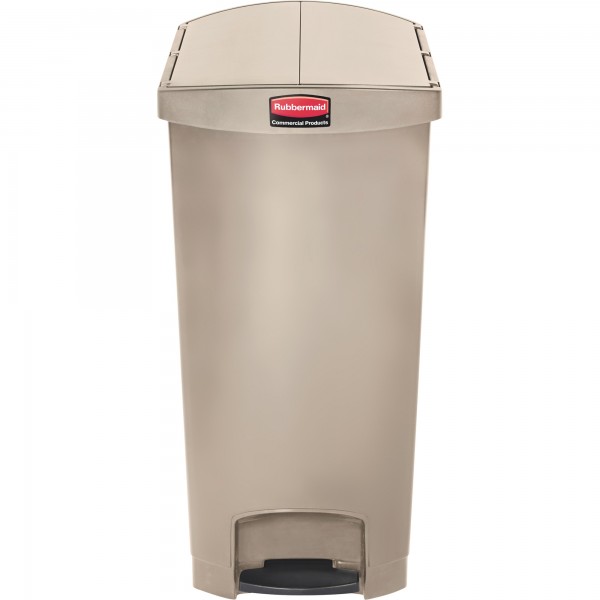 Rubbermaid Tretabfalleimer Slim Jim 1883553 Kunststoff 90l beige