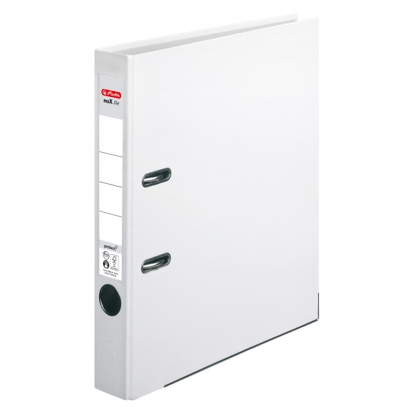 Herlitz Ordner maX.file protect 5450705 DIN A4 50mm PP weiß