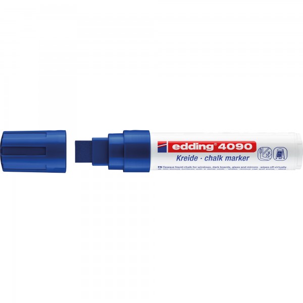 edding Kreidemarker 4090 4-4090003 4-15mm Keilspitze blau