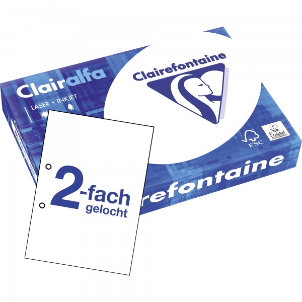 Clairefontaine Kopierpapier 2979C A4 80g 2fach gel. 500 Bl./Pack.