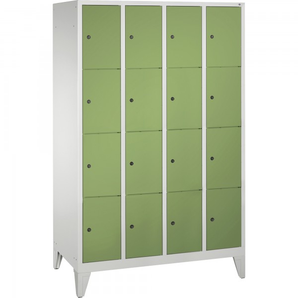 C+P Fächerschrank 8010404S10066 Füße 16Fächer B1190mm lgr/rgn