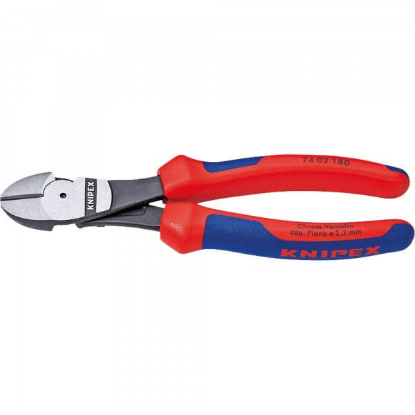 KNIPEX Kraft-Seitenschneider 74 02 180 mit Facette 180mm