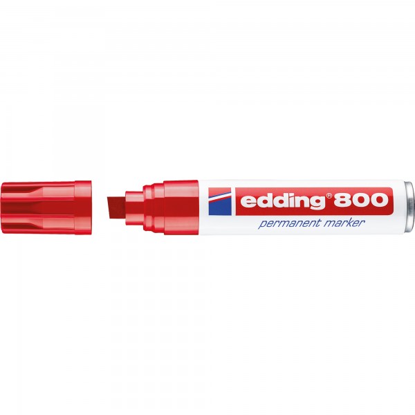 edding Permanentmarker 800 4-800002 4-12mm Keilspitze nachfüllbar rt