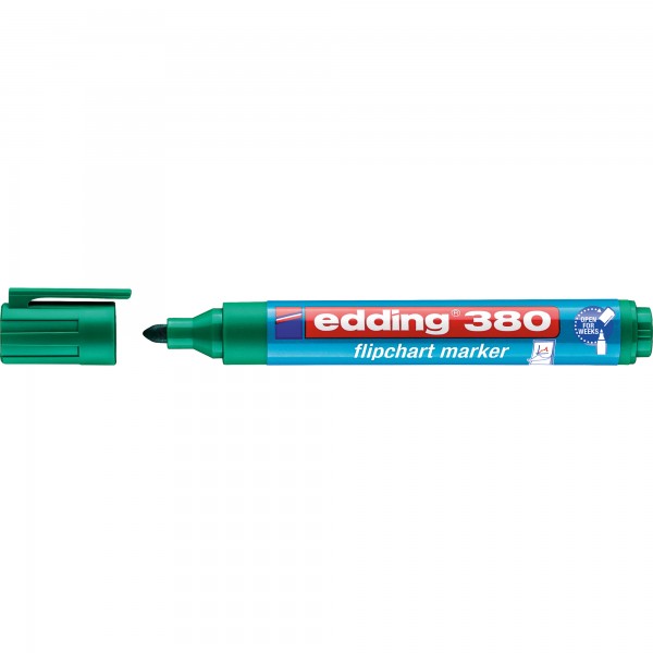 edding Flipchartmarker 380 4-380004 1,5-3mm Rundspitze grün