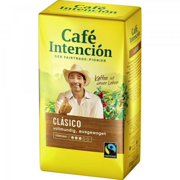 Café Kaffee gemahlen Intención Clasico FAIRTRADE 2200 500g