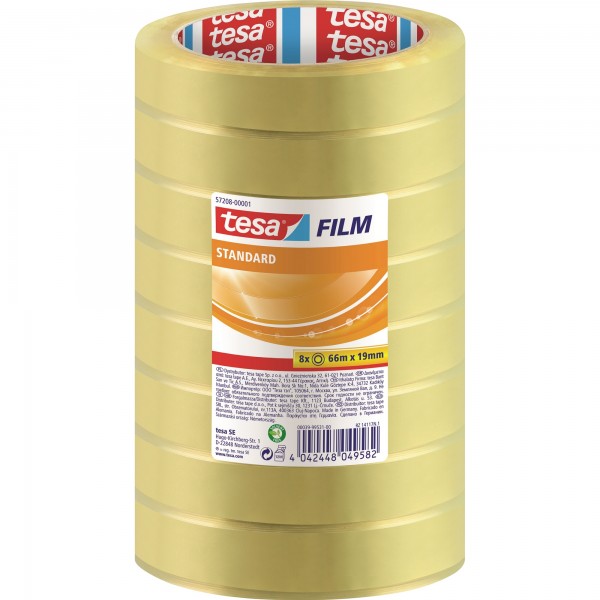 tesa Klebefilm 57208-00001 19mmx66m 8 St./Pack.